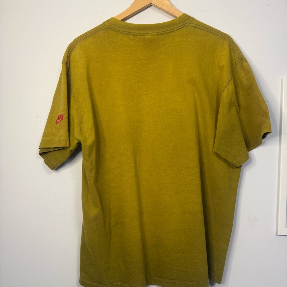 Rare Nike Jordan Graphic T-Shirt in Olive Green Large Grey Tag 80’s - Picture 5 of 5